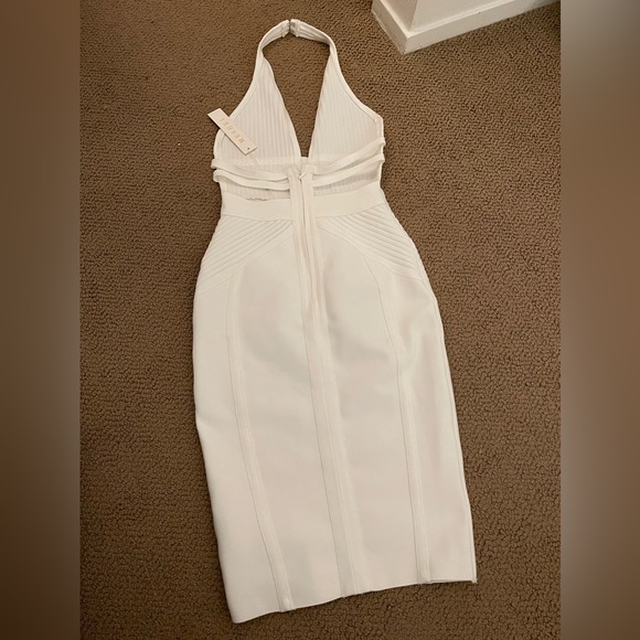 meshki cena plunge halterneck bandage dress - Picture 3 of 5